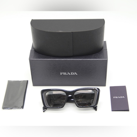 NEW PRADA PR08YSF CAT EYE WOMEN’S SUNGLASSES PRADA PR08YS 1AB5S0 EYEWEAR - Picture 13 of 13